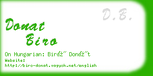 donat biro business card